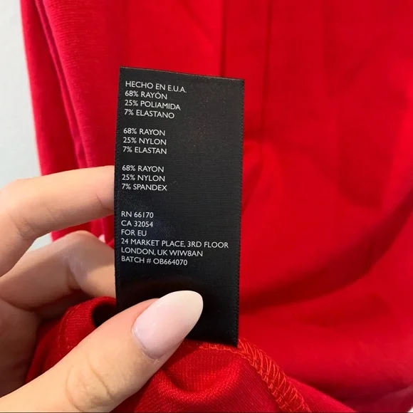 Red Off-the-Shoulder Dress - Picture 8 of 8